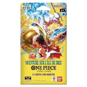 Booster One Piece OP15 EB04 – Aventure sur l’île de Dieu – 12 cartes